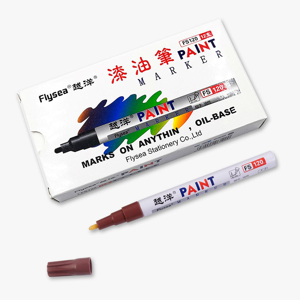 FLYSEA FS120 12Pcs Paint Pens Paint Markers Quick Dry for Drawing, Sketching FLYSEA FS120 12Pcs Paint Pens Paint Markers Quick Dry for Drawing, Sketching